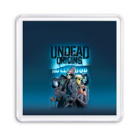 Магнит 55*55 с принтом Hollywood origins Undead в Кировске, Пластик | Размер: 65*65 мм; Размер печати: 55*55 мм | Тематика изображения на принте: charlie scene | danny | funny man | hollywood | j dog | johnny 3 tears | undead | альтернативный | андед | голивуд | голливудская | группа | кранккор | метал | нежить | ню | реп | рок | рэп | рэпкор