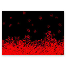 Поздравительная открытка с принтом Снежинки в Кировске, 100% бумага | плотность бумаги 280 г/м2, матовая, на обратной стороне линовка и место для марки
 | new year | новогодний | новый год | рождество | снег | снежинки
