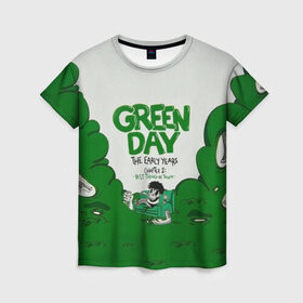 Женская футболка 3D с принтом Монстр Green Day в Кировске, 100% полиэфир ( синтетическое хлопкоподобное полотно) | прямой крой, круглый вырез горловины, длина до линии бедер | american idiot | green day | альтернативный | билли джо армстронг | грин дей | группа | зелёный день | майк дёрнт | музыка | надпись | панк | поп | поппанк | рок | тре кул