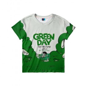 Детская футболка 3D с принтом Монстр Green Day в Кировске, 100% гипоаллергенный полиэфир | прямой крой, круглый вырез горловины, длина до линии бедер, чуть спущенное плечо, ткань немного тянется | american idiot | green day | альтернативный | билли джо армстронг | грин дей | группа | зелёный день | майк дёрнт | музыка | надпись | панк | поп | поппанк | рок | тре кул