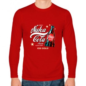 Мужской лонгслив хлопок с принтом Nuka-Cola Corporation в Кировске, 100% хлопок |  | fallout | nuka cola corporation