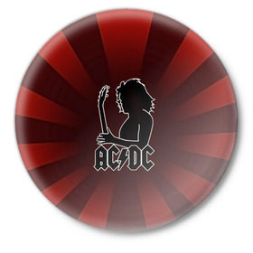 Значок с принтом Солист AC/DC в Кировске,  металл | круглая форма, металлическая застежка в виде булавки | Тематика изображения на принте: ac dc | acdc | австралийская | альбом | ангус янг | блюз рок | гитара | головы | группа | крис слэйд | музыканты | надпись | певцы | рок | рок н ролл | стиви янг | хард рок | эксл роуз