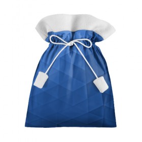 Подарочный 3D мешок с принтом trianse blue в Кировске, 100% полиэстер | Размер: 29*39 см | Тематика изображения на принте: abstraction | абстракция | геометрия | грани | полигоны | сочетания | треугольники
