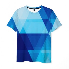 Мужская футболка 3D с принтом Абстрактная геометрия в Кировске, 100% полиэфир | прямой крой, круглый вырез горловины, длина до линии бедер | pattern | абстракция | арт | геометрия | треугольник | узор | фигуры