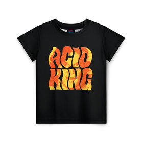 Детская футболка 3D с принтом Acid King 4 в Кировске, 100% гипоаллергенный полиэфир | прямой крой, круглый вырез горловины, длина до линии бедер, чуть спущенное плечо, ткань немного тянется | 