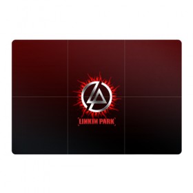 Магнитный плакат 3Х2 с принтом Красно-черный Linkin Park в Кировске, Полимерный материал с магнитным слоем | 6 деталей размером 9*9 см | 