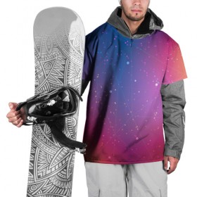 Накидка на куртку 3D с принтом Космическая абстракция в Кировске, 100% полиэстер |  | pattern | абстракция | арт | вселенная | звезды | космос | узор