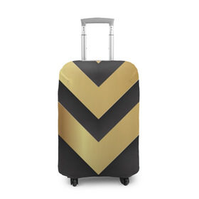Чехол для чемодана 3D с принтом Golden arrows в Кировске, 86% полиэфир, 14% спандекс | двустороннее нанесение принта, прорези для ручек и колес | arrow | gold | golden | золотой | стрела | текстура