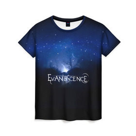 Женская футболка 3D с принтом Evanescence звездное небо в Кировске, 100% полиэфир ( синтетическое хлопкоподобное полотно) | прямой крой, круглый вырез горловины, длина до линии бедер | evanescence | альтернативный | готик | группа | джен маджура | исчезновение | метал | ню | рок | синий | тим маккорд | трой маклоухорн | уилл хант | хард | эванесенс | эми ли