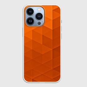 Чехол для iPhone 13 Pro с принтом Orange abstraction в Кировске,  |  | abstraction | geometry | polygon | абстракция | геометрия | грань | краски | кубик | кубики | линии | мозаика | полигоны | ребро | текстура | узор