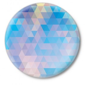 Значок с принтом Geometrical в Кировске,  металл | круглая форма, металлическая застежка в виде булавки | Тематика изображения на принте: 