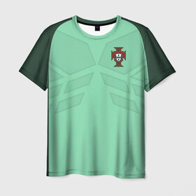 Мужская футболка 3D с принтом Portugal away в Кировске, 100% полиэфир | прямой крой, круглый вырез горловины, длина до линии бедер | confederation | cup | euro | world | европы | конфедераций | кубок | мира | португалия | чемпионат