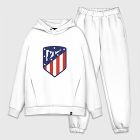 Мужской костюм хлопок OVERSIZE с принтом Atletico Madrid в Кировске,  |  | atletico | madrid | атлетико | мадрид | франция