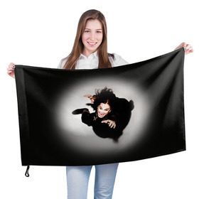 Флаг 3D с принтом Оззи Осборн в Кировске, 100% полиэстер | плотность ткани — 95 г/м2, размер — 67 х 109 см. Принт наносится с одной стороны | black sabbath | ozzy osbourne | оззи осборн
