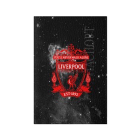 Обложка для паспорта матовая кожа с принтом FC LIVERPOOL в Кировске, натуральная матовая кожа | размер 19,3 х 13,7 см; прозрачные пластиковые крепления | fc liverpool | футбол | футбольный клуб