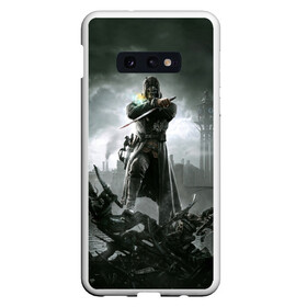 Чехол для Samsung S10E с принтом Dishonored 2 в Кировске, Силикон | Область печати: задняя сторона чехла, без боковых панелей | Тематика изображения на принте: dunwall | дануолл | корво аттано