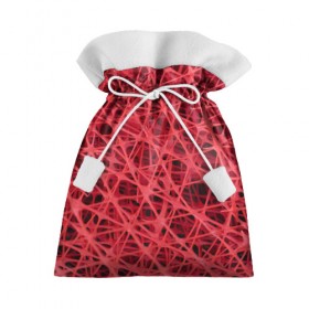 Подарочный 3D мешок с принтом Сетка в Кировске, 100% полиэстер | Размер: 29*39 см | красный | модные | пластик | сети | сетка | текстура | цвет