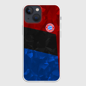 Чехол для iPhone 13 mini с принтом FC Bayern 2018 Abstract colors в Кировске,  |  | Тематика изображения на принте: bayern | fc | абстракция | бавария | геометрия | спорт | футбольный клуб