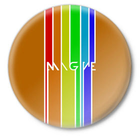 Значок с принтом Imagine Dragons краска в Кировске,  металл | круглая форма, металлическая застежка в виде булавки | альтернативный | американская | группа | драгонс | имеджин | инди | индирок | поп | рок | электроник