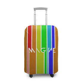 Чехол для чемодана 3D с принтом Imagine Dragons краска в Кировске, 86% полиэфир, 14% спандекс | двустороннее нанесение принта, прорези для ручек и колес | Тематика изображения на принте: альтернативный | американская | группа | драгонс | имеджин | инди | индирок | поп | рок | электроник