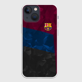 Чехол для iPhone 13 mini с принтом FC BARCELONA ABSTRACT | БАРСЕЛОНА в Кировске,  |  | fc | fc barcelona | fcb | fly emirates | ronaldo | абстракция | барселона | геометрия | зож | клуб | линии | месси | модные | мяч | реал мадрид | спорт | спортивные | тренды | футбол | футбольный клуб | эмблема