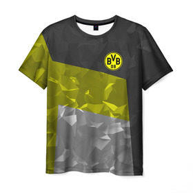 Мужская футболка 3D с принтом Borussia Dortmund 2018 в Кировске, 100% полиэфир | прямой крой, круглый вырез горловины, длина до линии бедер | боруссия | дортмунд