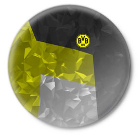 Значок с принтом Borussia Dortmund 2018 в Кировске,  металл | круглая форма, металлическая застежка в виде булавки | боруссия | дортмунд