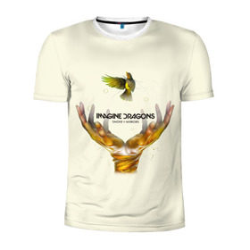 Мужская футболка 3D спортивная с принтом Руки с птичкой Imagine Dragons в Кировске, 100% полиэстер с улучшенными характеристиками | приталенный силуэт, круглая горловина, широкие плечи, сужается к линии бедра | альтернативный | американская | группа | драгонс | имеджин | инди | индирок | поп | рок | электроник