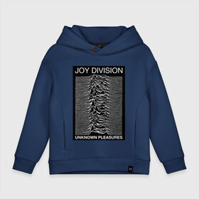 Детское худи Oversize хлопок с принтом Joy Division в Кировске, френч-терри — 70% хлопок, 30% полиэстер. Мягкий теплый начес внутри —100% хлопок | боковые карманы, эластичные манжеты и нижняя кромка, капюшон на магнитной кнопке | Тематика изображения на принте: postpunk | unknown pleasures | бернард самнер | британская рок группа | джой дивижн | иэн кёртис | неизвестные удовольствия | питер хук | постпанк | стивен моррис