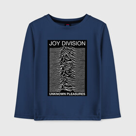 Детский лонгслив хлопок с принтом Joy Division в Кировске, 100% хлопок | круглый вырез горловины, полуприлегающий силуэт, длина до линии бедер | postpunk | unknown pleasures | бернард самнер | британская рок группа | джой дивижн | иэн кёртис | неизвестные удовольствия | питер хук | постпанк | стивен моррис