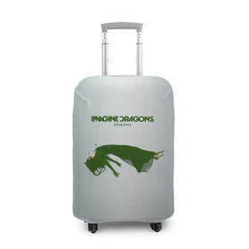 Чехол для чемодана 3D с принтом Imagine Dragons Demons в Кировске, 86% полиэфир, 14% спандекс | двустороннее нанесение принта, прорези для ручек и колес | альтернативный | американская | группа | драгонс | имеджин | инди | индирок | поп | рок | электроник