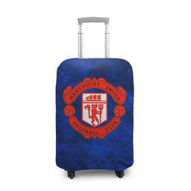 Чехол для чемодана 3D с принтом FC Манчестер(blue collection) в Кировске, 86% полиэфир, 14% спандекс | двустороннее нанесение принта, прорези для ручек и колес | football | footer | manchester | soccer | socker | арсенал | футбол | футбольный клуб