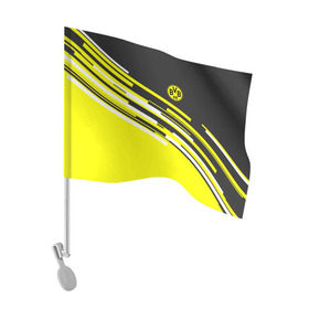 Флаг для автомобиля с принтом FC Borussia 2018 Sport в Кировске, 100% полиэстер | Размер: 30*21 см | боруссия | дортмунд