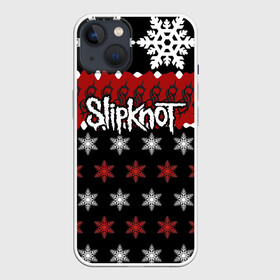 Чехол для iPhone 13 с принтом Праздничный Slipknot в Кировске,  |  | slipknot | альтернативный метал | андерс | грув метал | колсефни | кори | красный | метал | музыка | новогодний | новый год | ню метал | рождество | рок | слипкнот | снежинки | тейлор