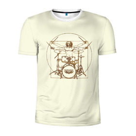 Мужская футболка 3D спортивная с принтом Drums в Кировске, 100% полиэстер с улучшенными характеристиками | приталенный силуэт, круглая горловина, широкие плечи, сужается к линии бедра | Тематика изображения на принте: барабанщик | барабаны | драммер | ударные