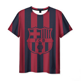 Мужская футболка 3D с принтом Barselona 18 в Кировске, 100% полиэфир | прямой крой, круглый вырез горловины, длина до линии бедер | barselona | champions | league | lionel | messi | spain | барселона | испания | месси