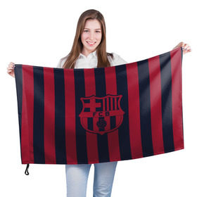 Флаг 3D с принтом Barselona 18 в Кировске, 100% полиэстер | плотность ткани — 95 г/м2, размер — 67 х 109 см. Принт наносится с одной стороны | barselona | champions | league | lionel | messi | spain | барселона | испания | месси