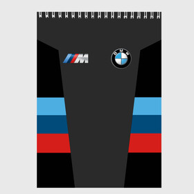 Скетчбук с принтом BMW 2018 Sport в Кировске, 100% бумага
 | 48 листов, плотность листов — 100 г/м2, плотность картонной обложки — 250 г/м2. Листы скреплены сверху удобной пружинной спиралью | bmw | автомобиль | автомобильные | бмв | марка | машины | патриот | флаг