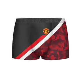 Мужские трусы 3D с принтом Manchester United Sport Camo в Кировске, 50% хлопок, 50% полиэстер | классическая посадка, на поясе мягкая тканевая резинка | Тематика изображения на принте: emirates | fc | manchester united | абстракция | геометрия | зож | клуб | линии | манчестер юнайтед | модные | мяч | россии | спорт | спортивные | стиль | тренды | футбол | футбольный клуб | экстрим | эмблема