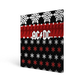 Холст квадратный с принтом Праздничный AC/DC в Кировске, 100% ПВХ |  | ac dc | acdc | for those about to ro | австралийская | ангус янг | блюз рок | головы | группа | знак | красный | крис слэйд | музыканты | надпись | новогодний | новый год | певцы | праздник | рождество | рок | рок н ролл