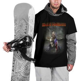 Накидка на куртку 3D с принтом Iron Maiden manaus amazonas в Кировске, 100% полиэстер |  | iron maiden | адриан смит | айрон мейден | гроза | группа | дэйв мюррей | железная дева | ирон майден | метал | мрачный | музыка | песни | рок | стив харрис | тяжелый | флаг | хеви | хевиметал