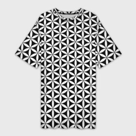 Платье-футболка 3D с принтом Цветок Жизни в Кировске,  |  | геометрия пространства | герметизм | древо жизни | друнвало мельхиседек | куб метатрона | мудрость | сакральная геометрия | семя жизни | ткань пространства | цветок жизни