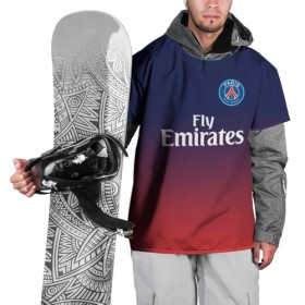Накидка на куртку 3D с принтом PSG 2018 Original #12 в Кировске, 100% полиэстер |  | fc | fly emirates | paris | psg | лого | париж | псж | спорт | спортивные | фк | футбольный клуб