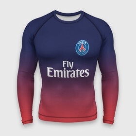 Мужской рашгард 3D с принтом PSG SPORT ORIGINAL GRADIENT   ПСЖ в Кировске,  |  | Тематика изображения на принте: fc | fly emirates | paris | psg | лого | париж | псж | спорт | спортивные | фк | футбольный клуб