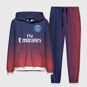 Мужской костюм 3D (с толстовкой) с принтом PSG SPORT ORIGINAL GRADIENT   ПСЖ в Кировске,  |  | fc | fly emirates | paris | psg | лого | париж | псж | спорт | спортивные | фк | футбольный клуб