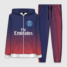 Женский костюм 3D с принтом PSG SPORT ORIGINAL GRADIENT   ПСЖ в Кировске,  |  | fc | fly emirates | paris | psg | лого | париж | псж | спорт | спортивные | фк | футбольный клуб