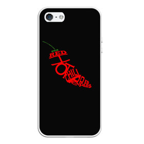 Чехол для iPhone 5/5S матовый с принтом Red Hot Chili Peppers в Кировске, Силикон | Область печати: задняя сторона чехла, без боковых панелей | Тематика изображения на принте: музыка | овощ | острый | пеперс | перчик | ред | рок | хот | чили