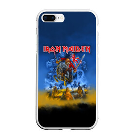 Чехол для iPhone 7Plus/8 Plus матовый с принтом Iron Maiden в Кировске, Силикон | Область печати: задняя сторона чехла, без боковых панелей | iron maiden | адриан смит | айрон мейден | гроза | группа | дэйв мюррей | железная дева | ирон майден | метал | мрачный | музыка | песни | рок | стив харрис | тяжелый | флаг | хеви | хевиметал