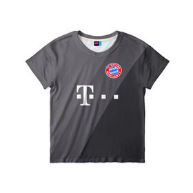 Детская футболка 3D с принтом FC Bayern 2018 Original #3 в Кировске, 100% гипоаллергенный полиэфир | прямой крой, круглый вырез горловины, длина до линии бедер, чуть спущенное плечо, ткань немного тянется | bayern | fly fc | бавария | спорт | футбольный клуб