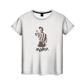 Женская футболка 3D с принтом Элджей в Кировске, 100% полиэфир ( синтетическое хлопкоподобное полотно) | прямой крой, круглый вырез горловины, длина до линии бедер | sayonaraboy | розовое вино | элджей